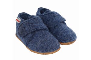 Giesswein pantoffel wol, jeansblauw (maat 19-30)