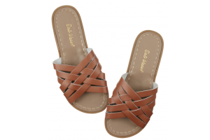 Salt-Water retro slides, cognac (maat 36-42)