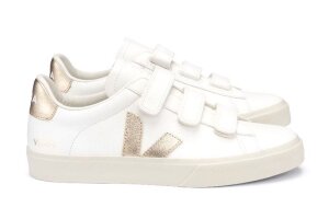 Véja sneakers chroomvrij, wit goud(maat 35-42)