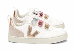 Veja sneakers V10, wit metallic (maat 22-35)