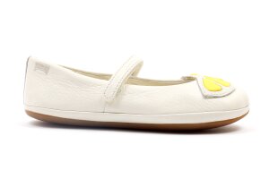 Camper ballerina, wit citrus (maat 28-35)