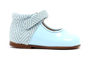 Eli ballerina, lak blauw  (maat 19-25)