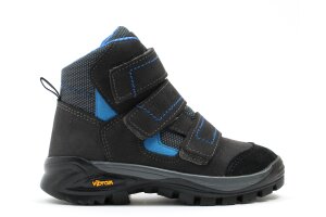 Berghen stapschoen, zwart blauw (maat 28-40)