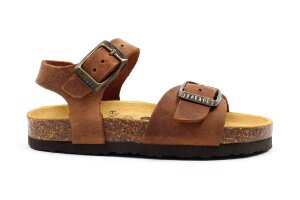 Plakton sandaal, cognac (maat 25-40)