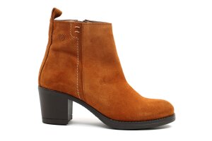 Yokono enkellaarsje, cognac suède (maat 36-41)
