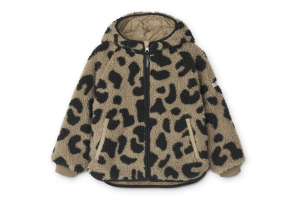 Liewood tweezijdige jas, beige leo (1- 10 jaar)