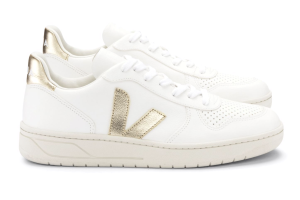 Veja sneakers V10, wit goud (maat 36-42)