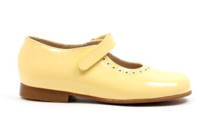 Beberlis velcroschoentjes, pastelgeel (maat 26-33)