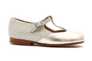 Eli gespschoen, goud glitter (maat 25-36)