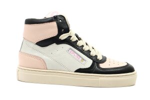 Kipling basketter, zwart/wit/roze (maat 28-40)