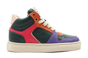 Kipling basketters, groen/paars (maat 26-40)