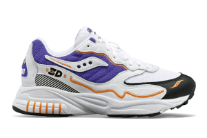Saucony sneaker, wit/paars (maat 36-42)