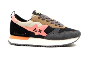 SUN68 runner adults, multicolor zwart  (maat 37-41)