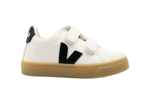 Véja sneakers velcro, wit/zwart (maat 23-35)