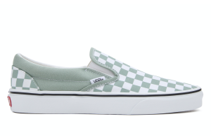 Vans slip-on canvas, checkerboard muntgroen (maat 35-42)