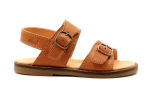 Ocra sandaal, cognac (maat 25-35)