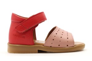 Angulus sandaaltjes, rood/roze (maat 20-25)