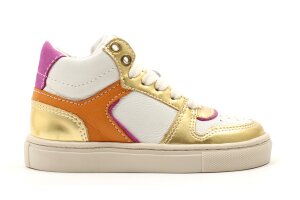 Kipling basketters, wit/goud (maat 24-39)