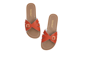 Salt-Water classic slides, oranjerood (maat 36-42)