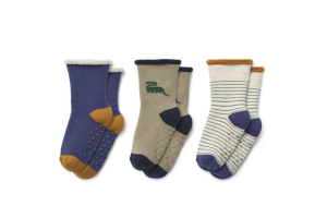 Liewood babysokken, 3-pack dino mist mix (maat 17/18-22/24)