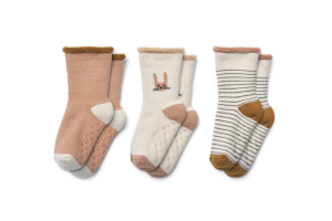 Liewood babysokken, 3-pack bunny sandy  mix (maat 17/18-22/24)