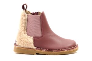 Petasil kort laarsje, Oudroze teddy (maat 22-35)