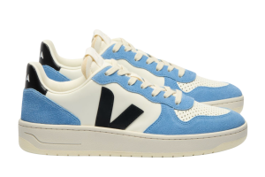 Veja sneakers V10, wit/blauw (maat 35-42)