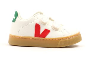 Veja sneakers esplar, wit/rood (maat 23-35)