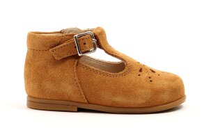 Beberlis gespschoentjes, cognac (maat 19-24)