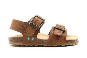 Bunnies sandalen, cognac space (maat 21-29)