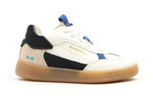 Bunnies sneakers, wit/zwart/cobalt (maat 24-35)
