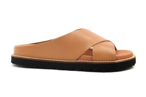 Kavat slipper, cognac (maat  36-42)