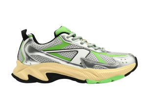 ARKK sneaker, zilver/fluogroen (maat 37-41)