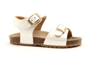 Chili sandalen, wit glitter (maat 23-31)