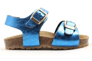 Chili sandalen, blauw metallic (maat 21-35)