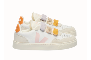 Veja sneakers V90, wit roze (maat 23-39)