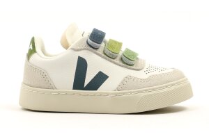 Veja sneakers V90, wit groen (maat 23-39)