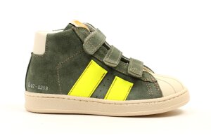 Ocra basketters, muntgroen/fluogreel (maat 25-41)