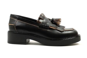 Angulus chunky loafers, zwart (maat 37-41)