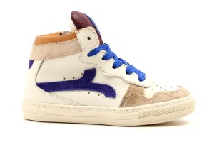 Rondinella basketters, wit/blauw (maat 24-35)