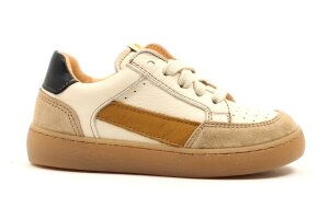 Ocra sneakers, wit/oker (maat 24-41)