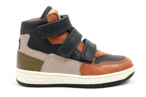 Nörvik basketter, cognac/blauw (maat 26-35)