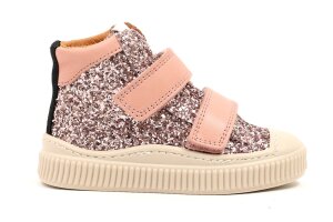 Nörvik basketter, roze glitter (maat 24-31)