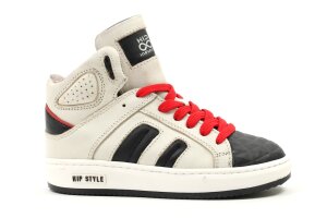Hip basketters, offwhite/antraciet (maat 25-41)