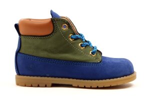 Rondinella veterbottientje, cobalt/groen (maat 21-25)