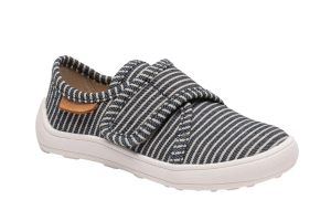 Bisgaard pantoffel, streepjes blauw (maat 24-32)