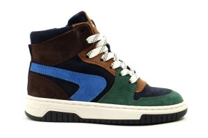 Bana & Co basketter, multi blauw/groen  (maat 28-40)