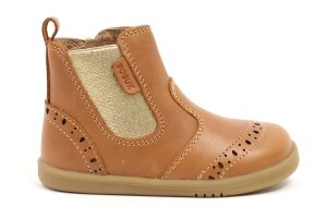 Bobux I-Walk laarsje, cognac (maat 22-25)