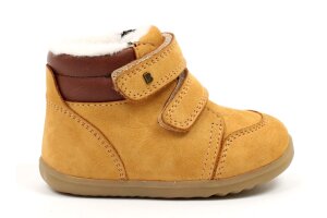Bobux velcroschoentjes, warmgevoerd camel (maat 19-22)