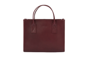 O my bag shopper, Jackie midi Dark cherry leather